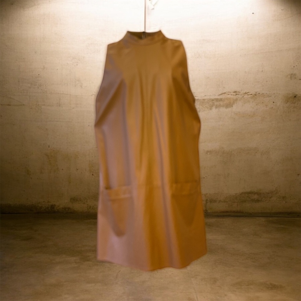 Aqua Design Faux Leather Dress